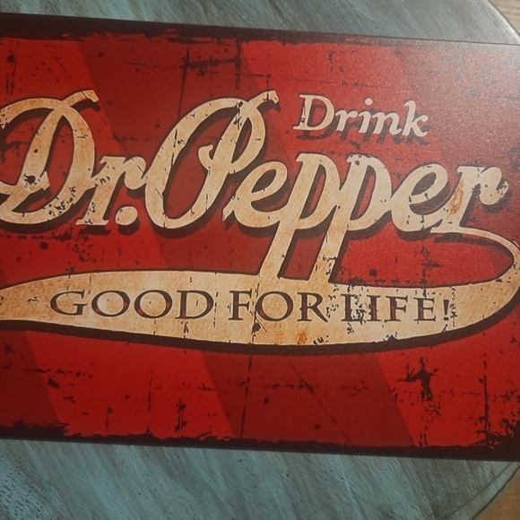 Dr. Pepper, Good For Life, tin sign, approximately 8 by 12 - Picture 3 of 7